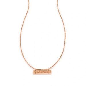 Kendra Scott Gold Drusy Leanor Rectangle Bar Necklace
